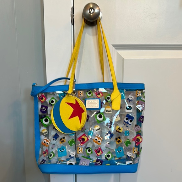 Loungefly Handbags - Loungefly X Pixar Amazon exclusive Character pool beach Tote with zip coin case